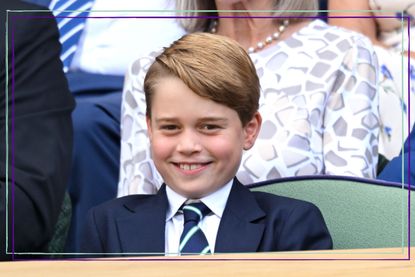 Prince George birthday portrait, Prince George of Cambridge attends the Men's Singles Final at All England Lawn Tennis and Croquet Club on July 10, 2022 in London, England.