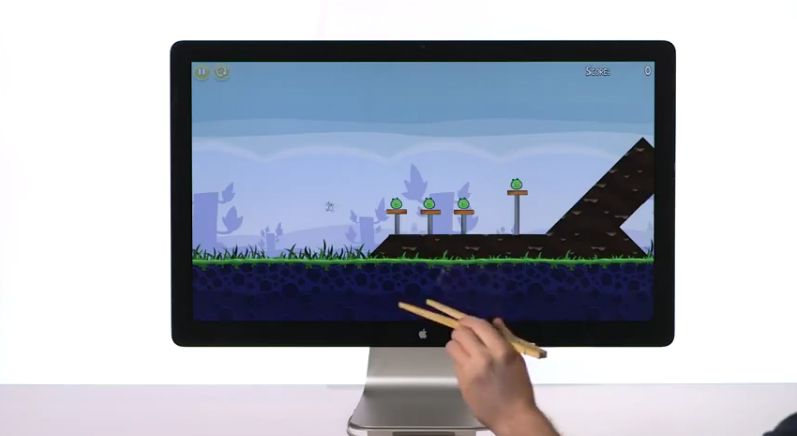 Screenshot from Leap Motion demo