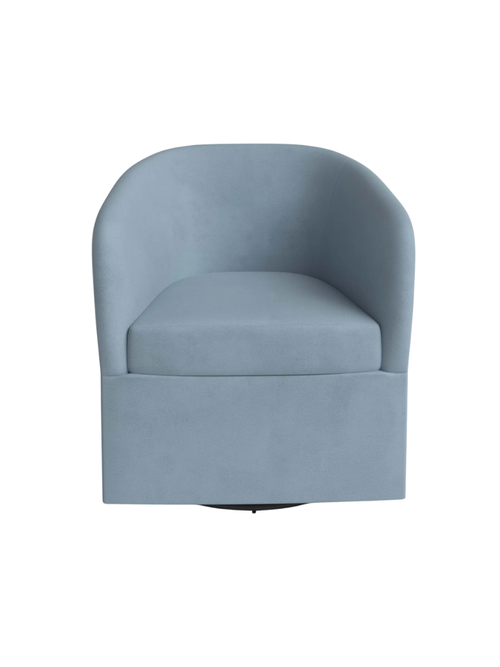 Lesia Upholstered Swivel Barrel Chair