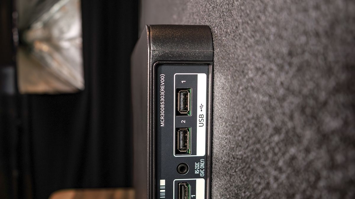 The USB ports on a LG C6 OLED TV