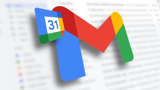 Gmail with Google Calendar logo over new Gmail layout