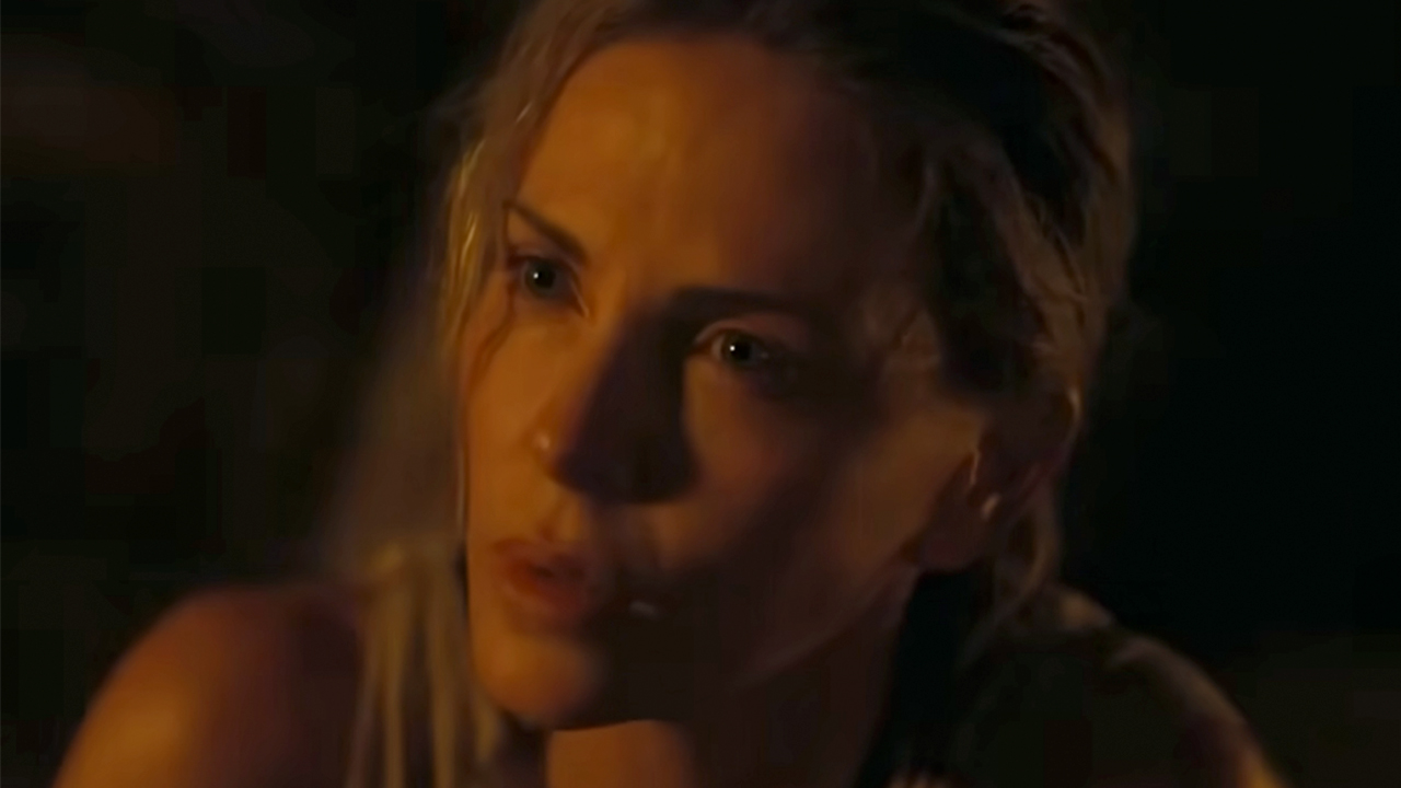 A close up of Charlize Theron as Calypso in The Odyssey.