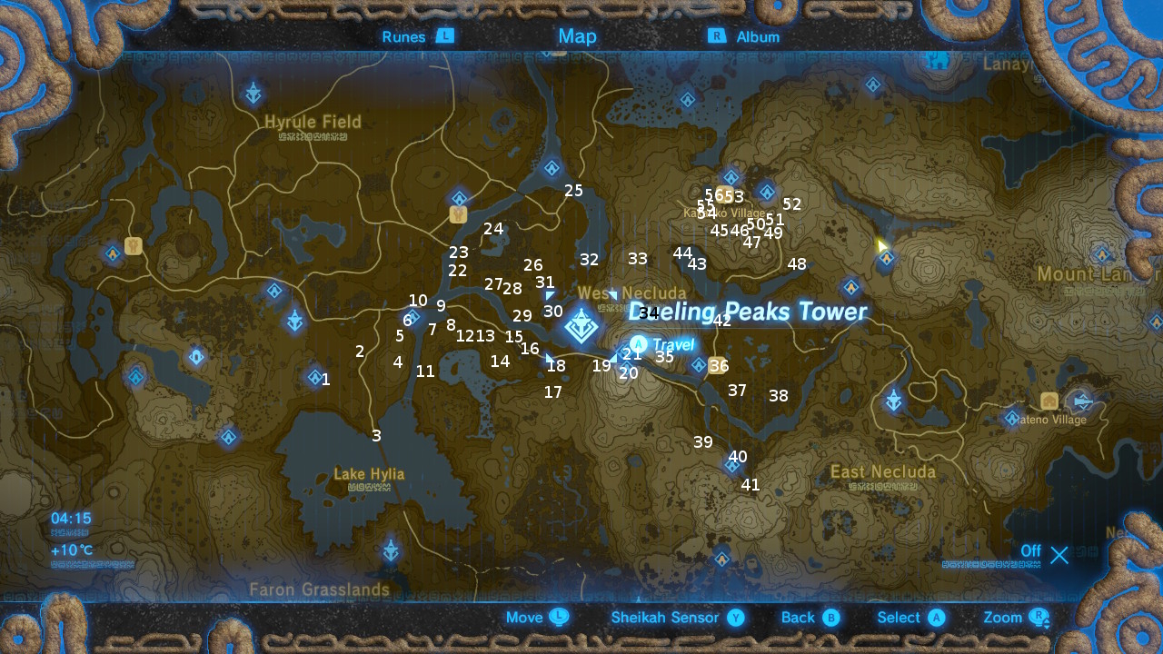 The Legend of Zelda: Breath of the Wild Korok Seed locations guide ...