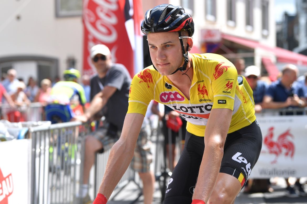 Tim Wellens (Lotto Soudal) in the leader's jersey