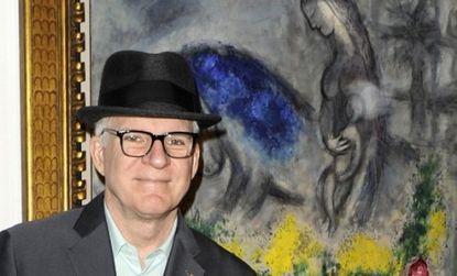 Steve Martin at Art Basel Miami Beach 2010: The comedian and avid art collector purchased a painting in 2004 that police say was a fraud and part of a larger forgery ring.
