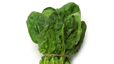 bundle of organic spinach