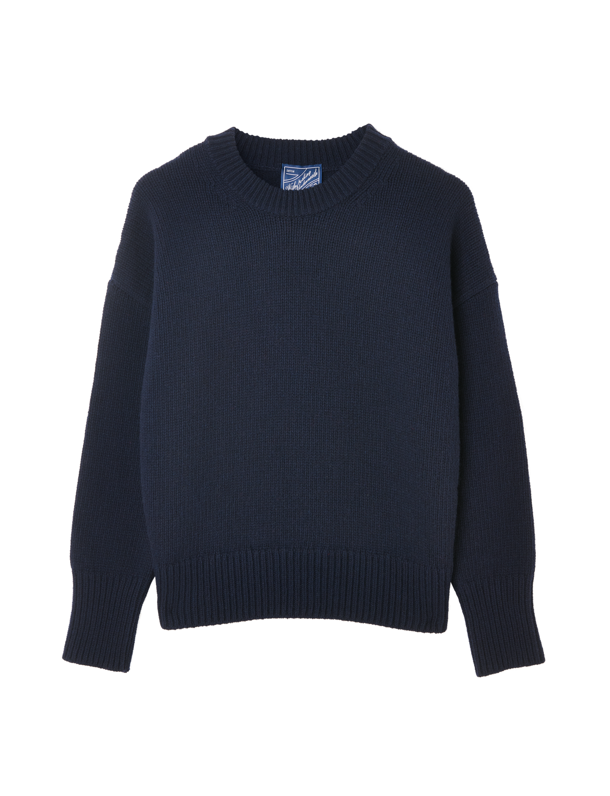 Cornwall Jumper: Wool, Navy Blue