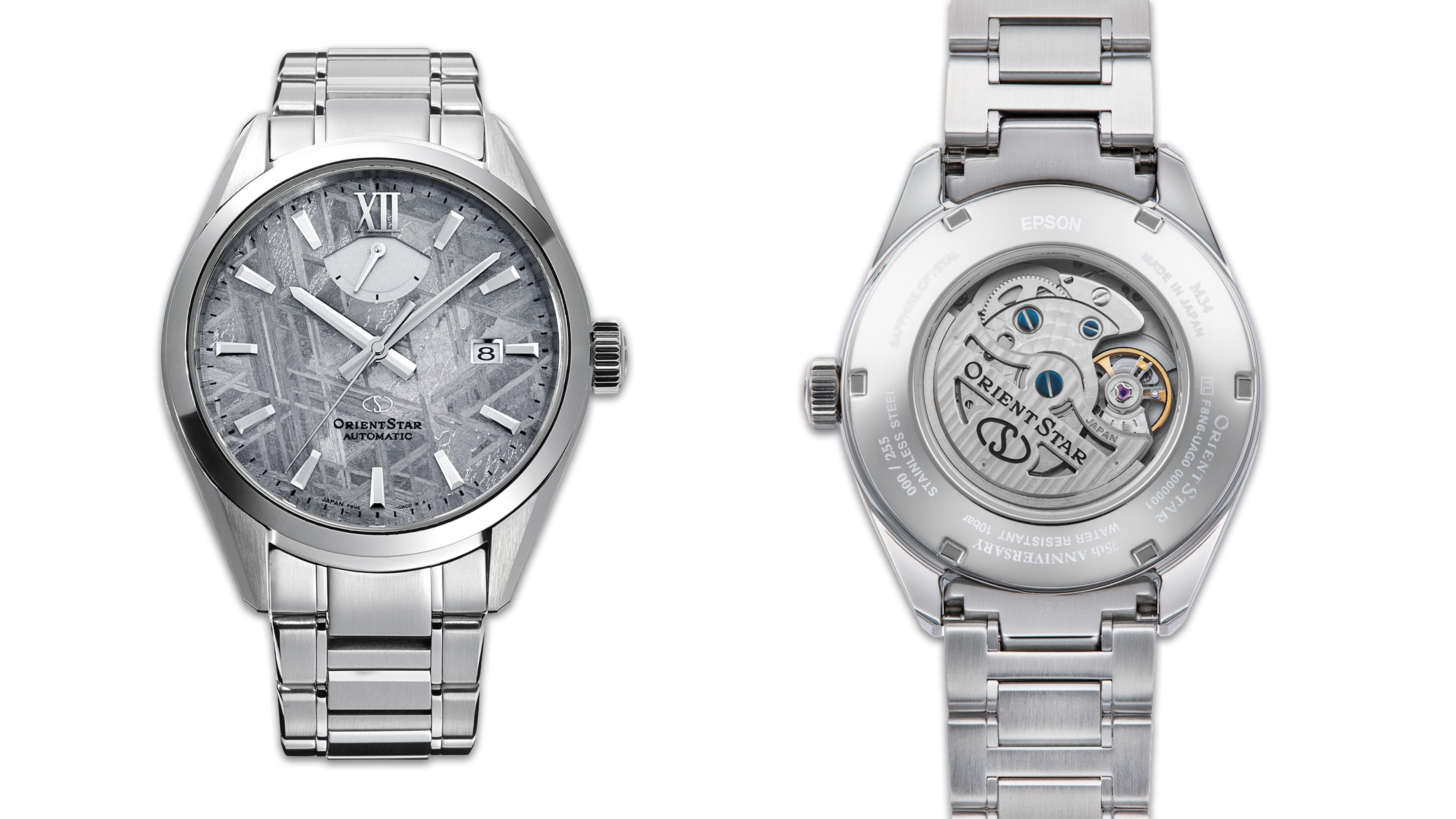 Orient Star M34 F8 Date Meteorite Dial