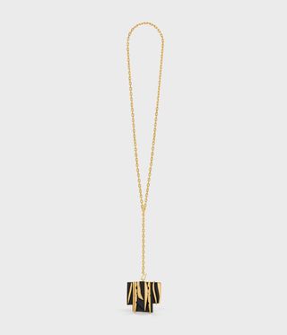 Black and gold necklace, Celine jewellery inspired by Louise Nevelson