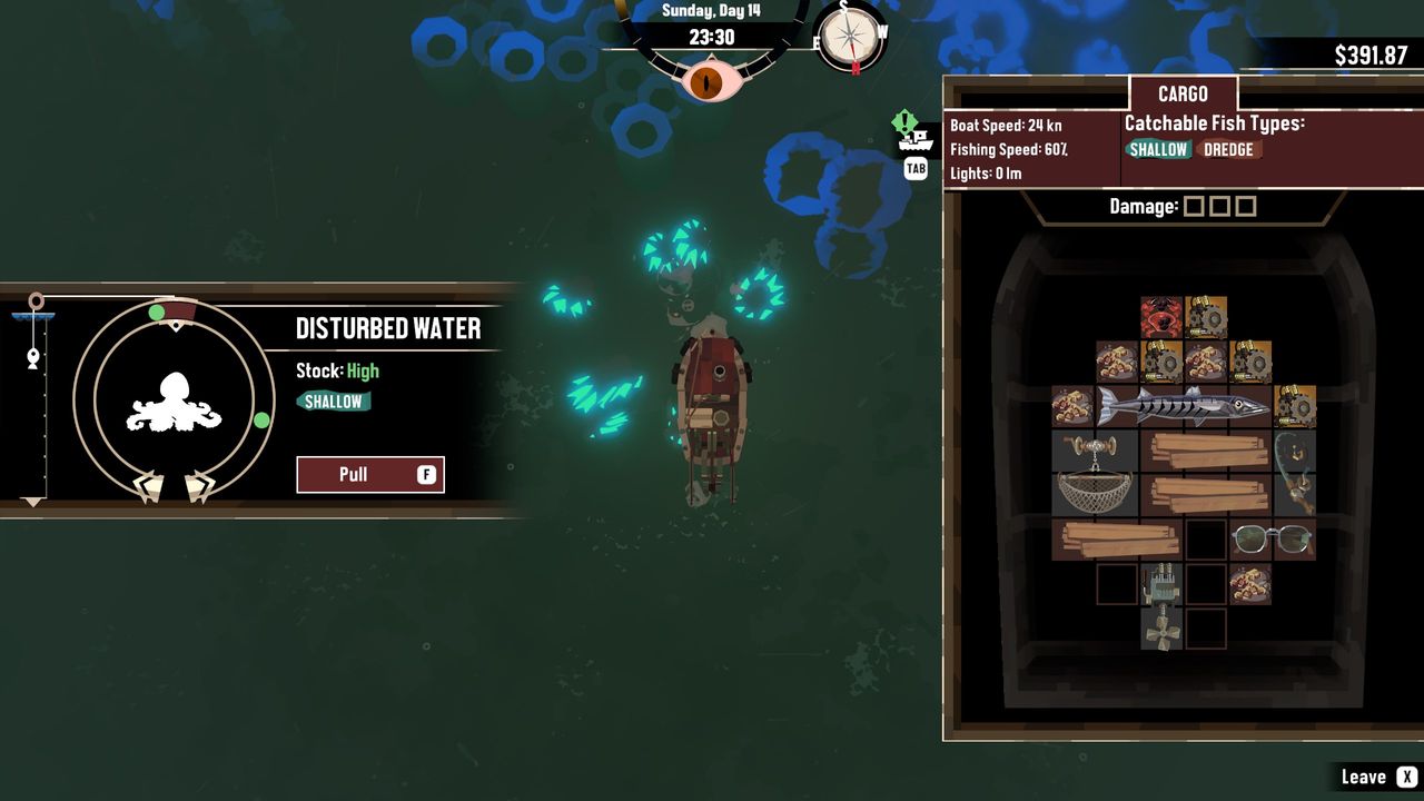 Dredge Abyssal and Hadal fishing - Glowing Octopus