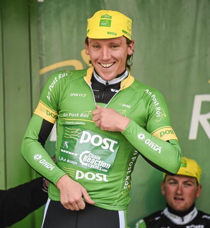 Shane Archbold (An Post Chain Reaction) in the points leader jersey