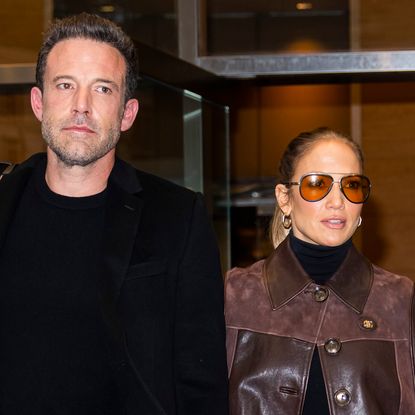 Ben Affleck and Jennifer Lopez in NYC on October 10, 2021.