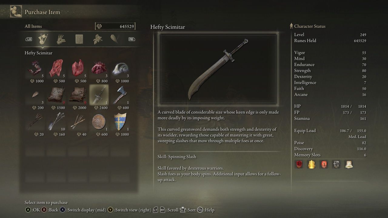 Elden Ring Tarnished Edition - Hefty Scimitar