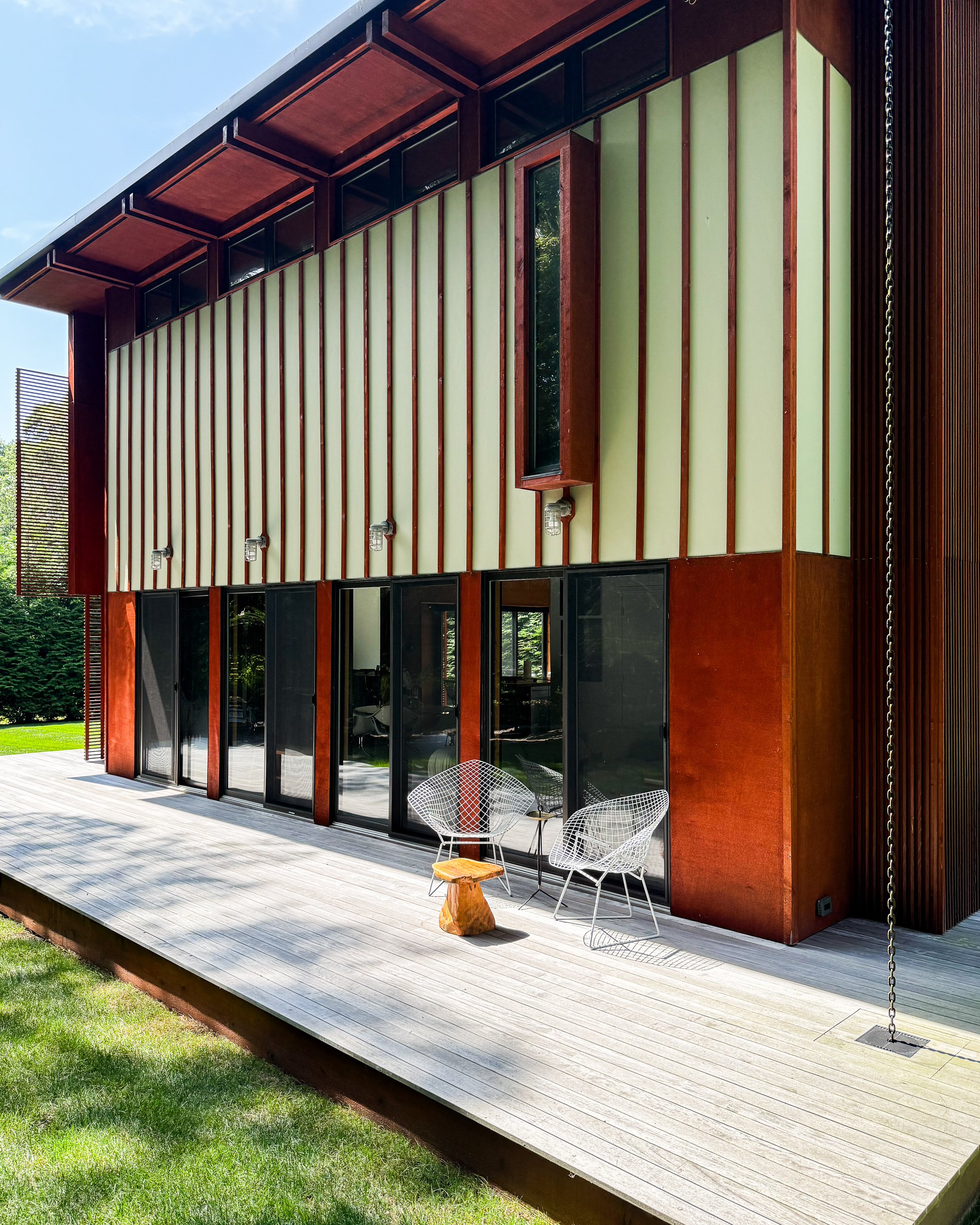 Exterior details of the house at 131 Windward