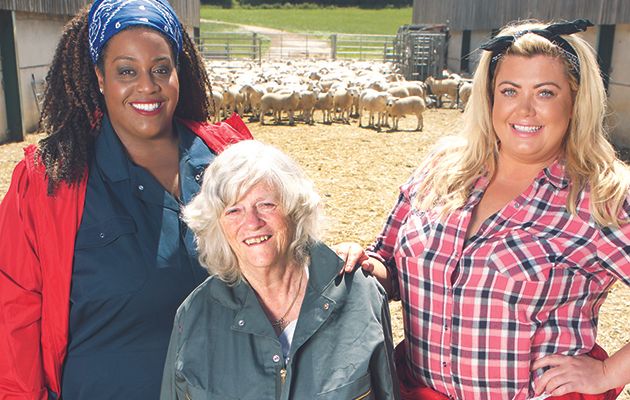 The celebs attempt to keep smiling – but that’s easier said than done… on a Sugar Free Farm