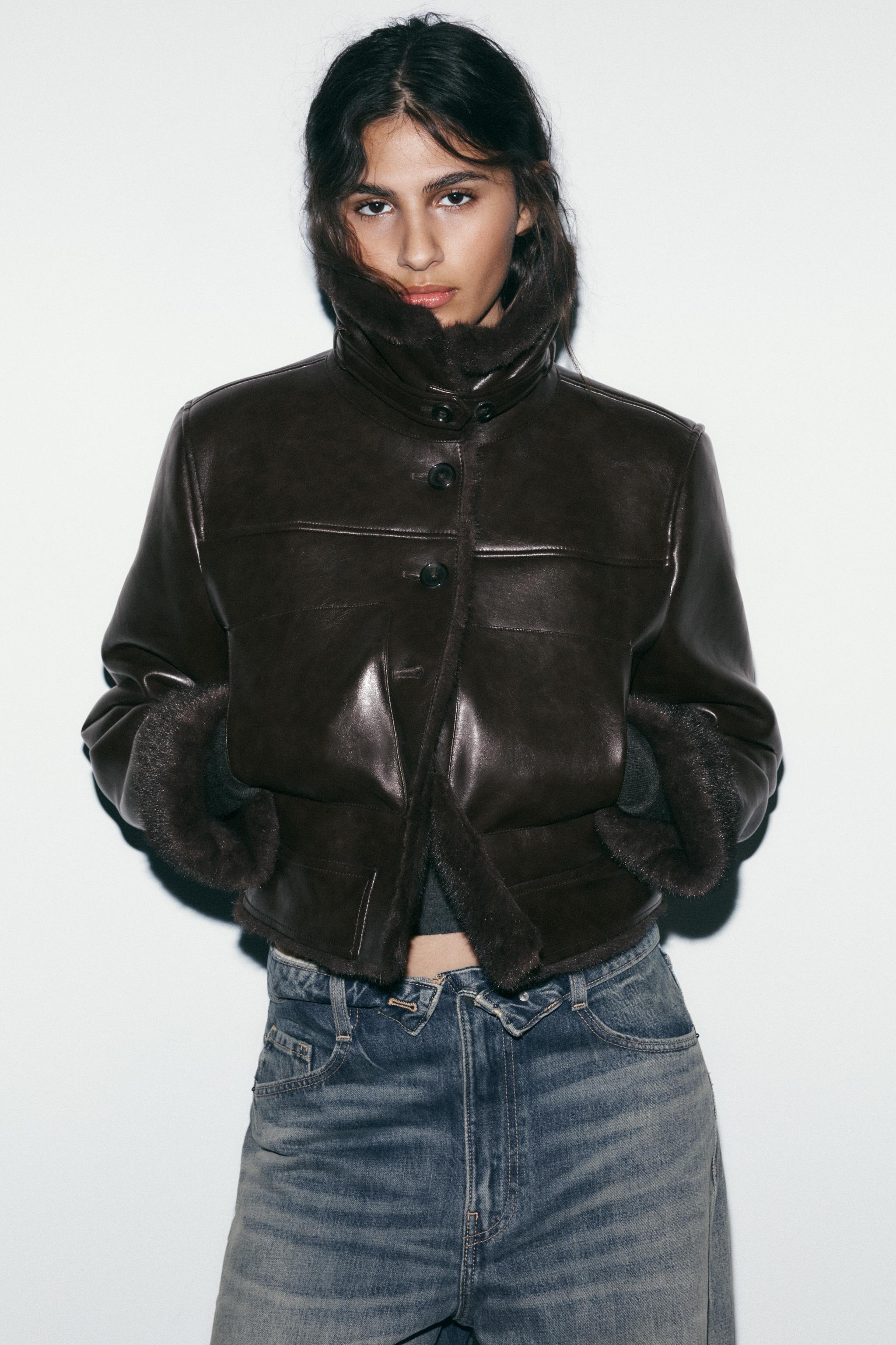 Double Faced Faux Fur Jacket