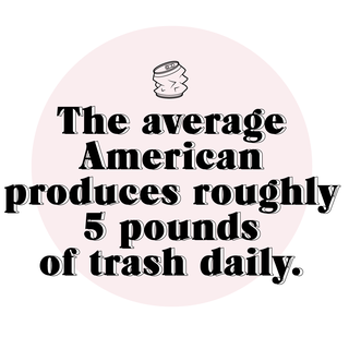 Quote - The average American produces roughly 5 pounds of trash daily