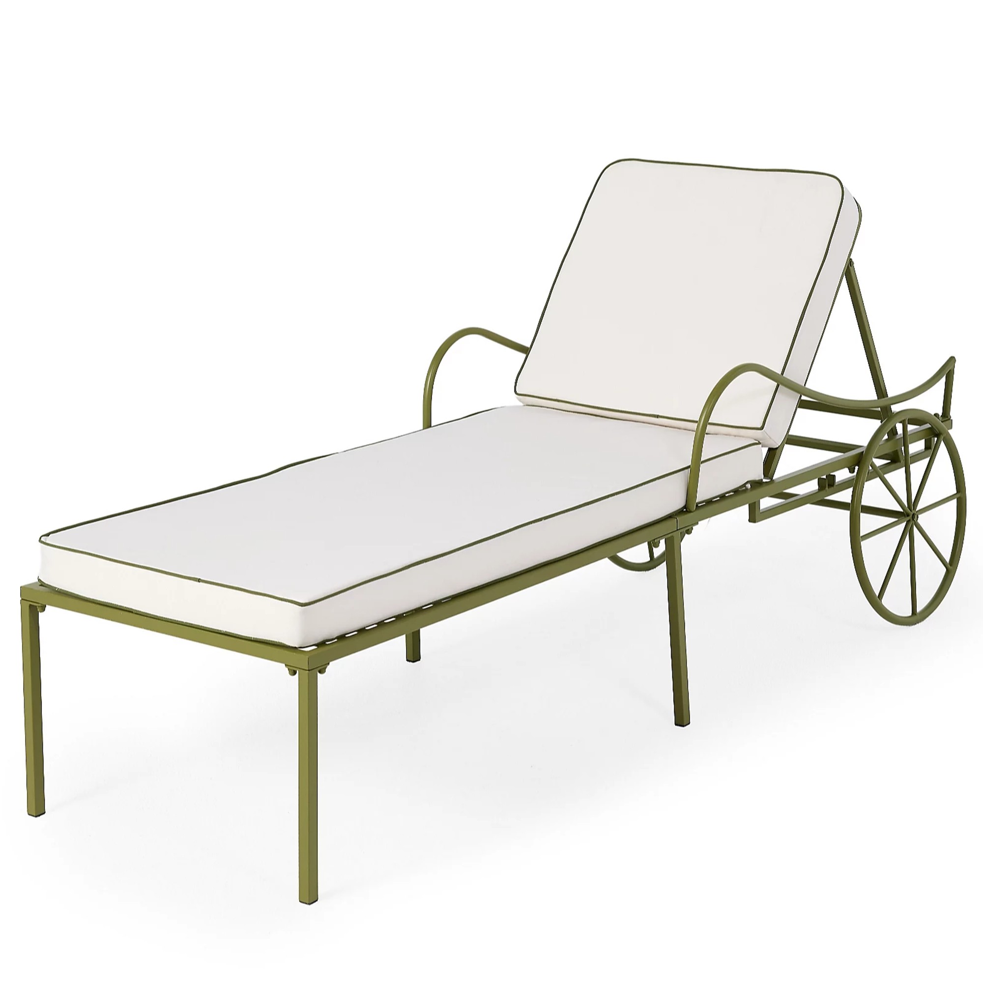 QVC Garden Stories Studio 70 Reclining Lounger with Cushions