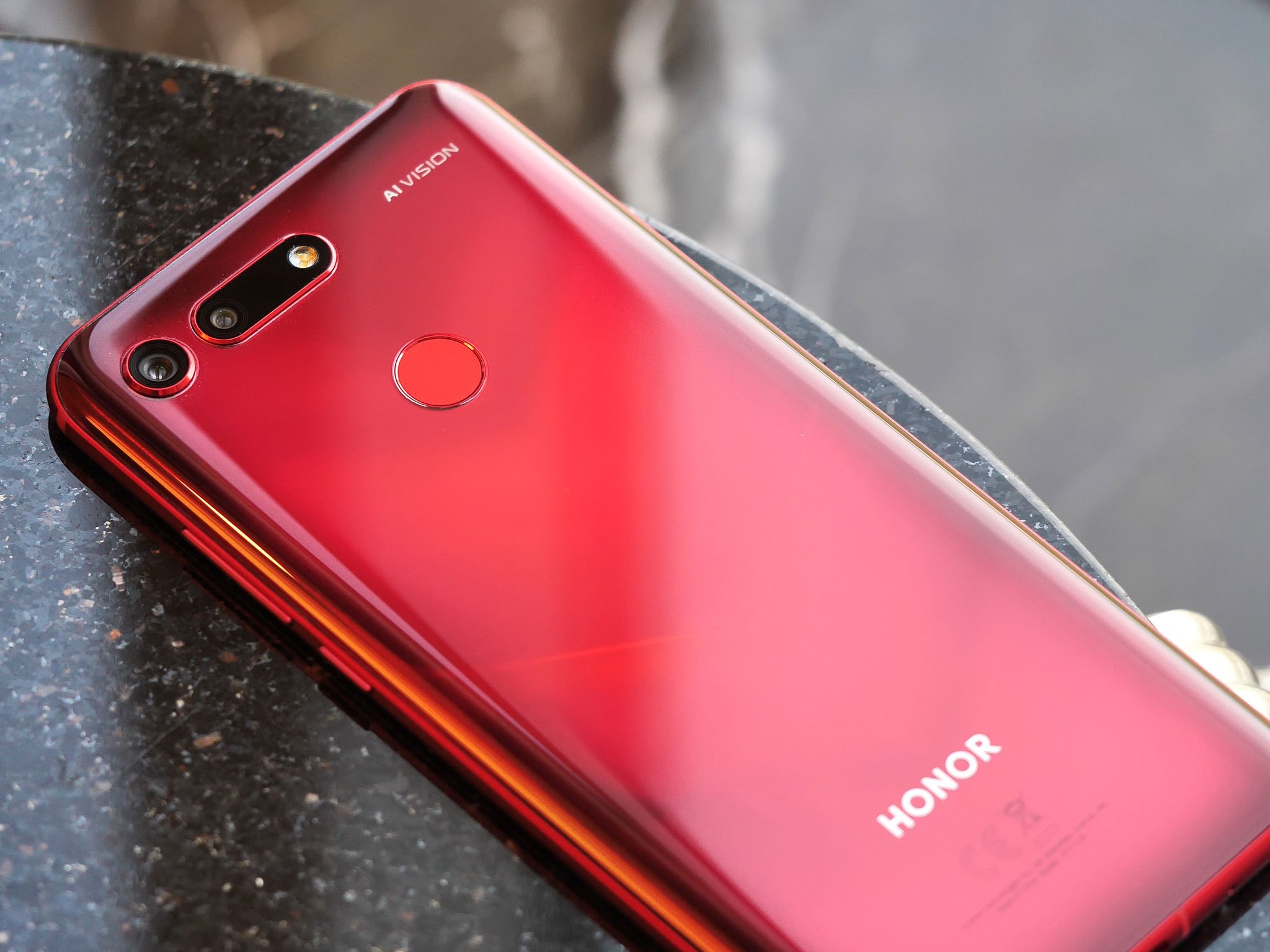 OneFlow Cover SlimShield PRO Per Huawei Honor View 20 - Custodia Flessibile In Silicone E TPU Blu - Antiurto E Antiscivolo