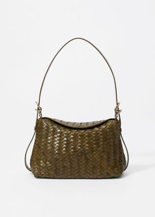 Small Braided Leather Tote