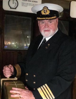 Commodore Everette Hoard on the Queen Mary