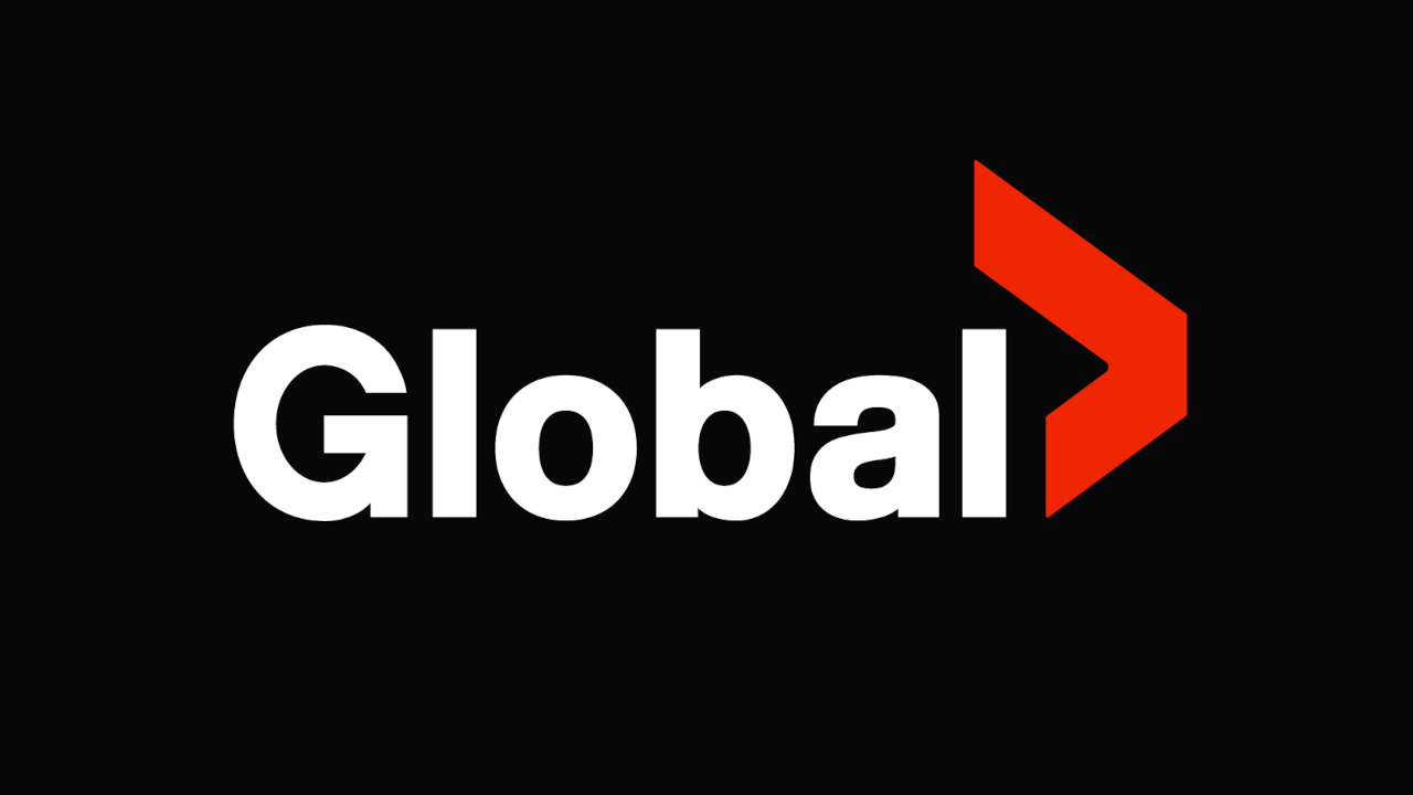 Banner con el logotipo de Global TV