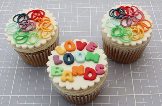 Loom band cupcakes