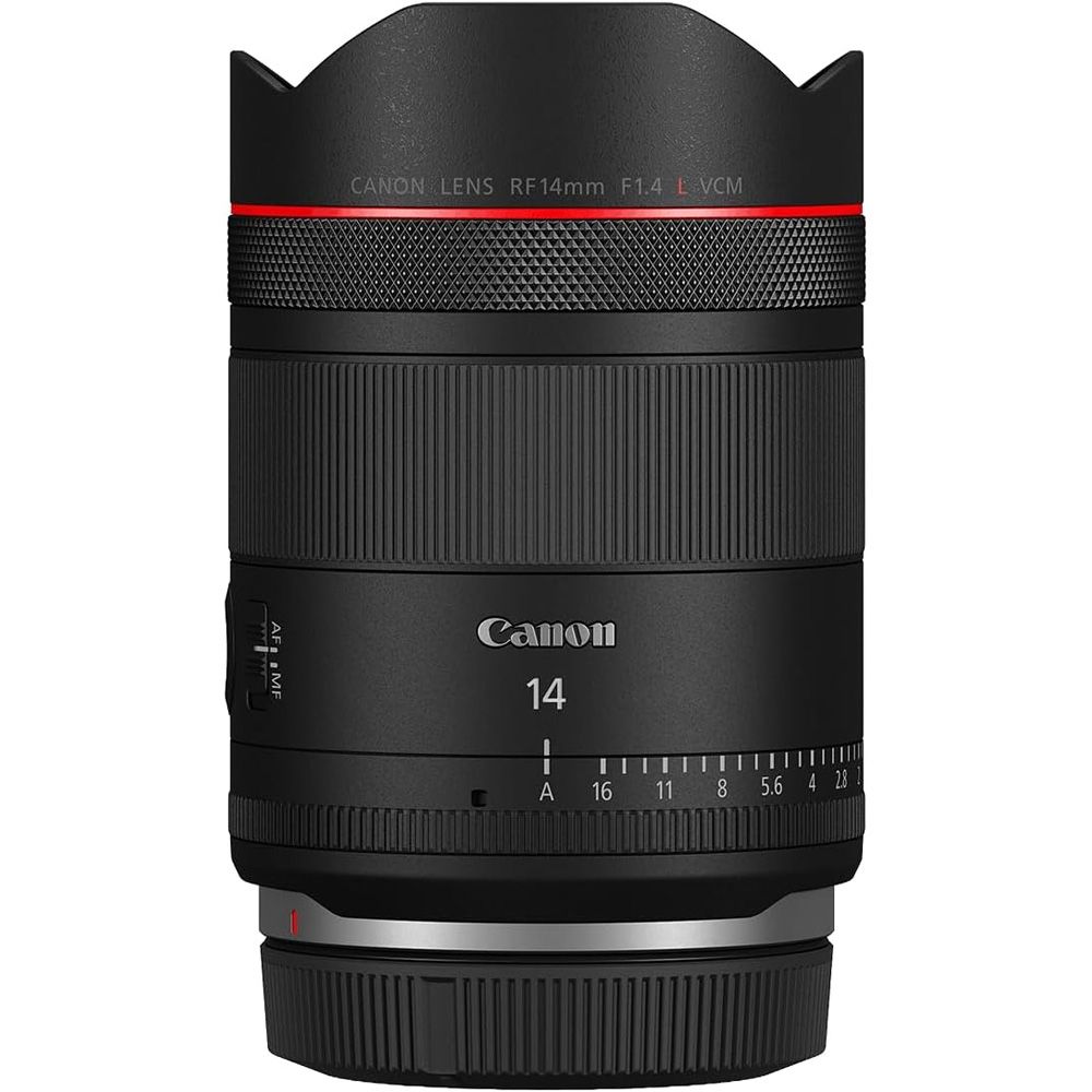 Canon RF 14mm f/1.4L VCM on a white background