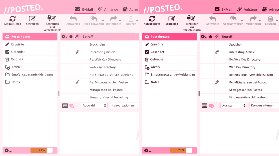 Posteo in use 3