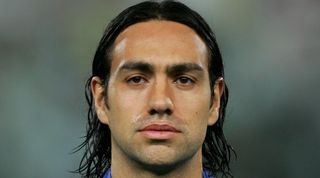 FLORENCE, ITALY - MARCH 01: Alessandro Nesta of Italy looks on during the line up at the international friendly match between Italy and Germany at the Artemio Franchi Stadium on March 1, 2006 in Florence, Italy. (Photo by Alexander Hassenstein/Bongarts/Getty Images)