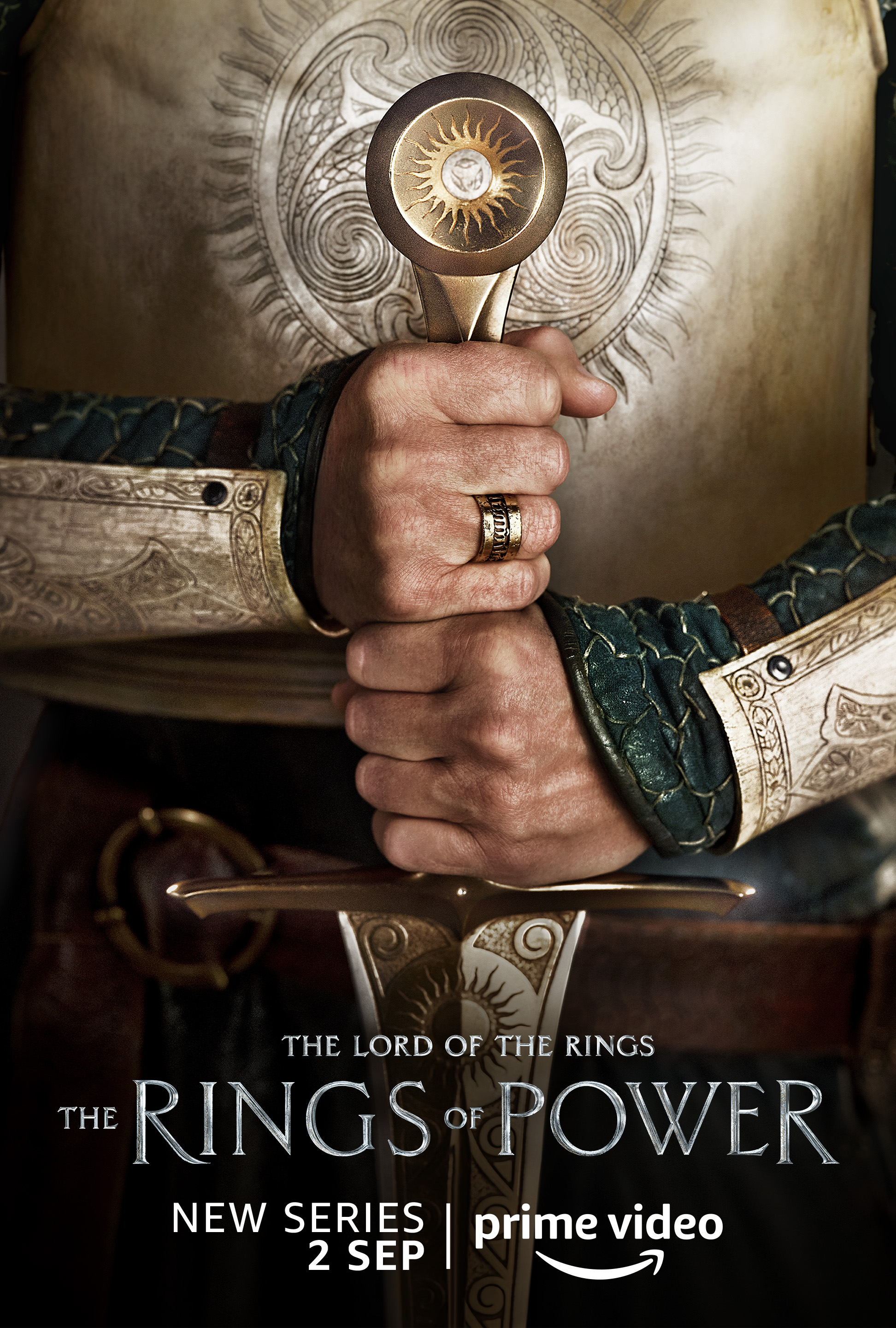 Another human knight character poster for Lord of the Rings: The Rings of Power