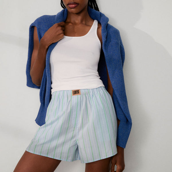 Airy Cotton Curved Hem Boxer