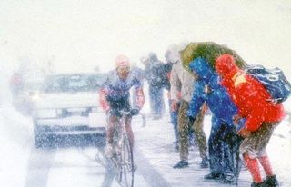 Andy Hampsten suffered on the Gavia but was rewarded with victory in Italy's biggest race