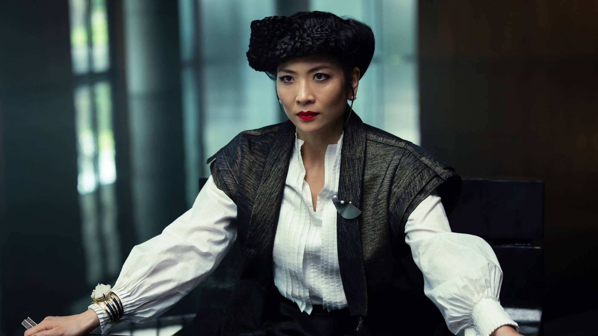 Sandra Yi Sencindiver as Yutani in "Alien: Earth"