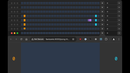 Nolen Royalty's Pong port for...browser tabs?