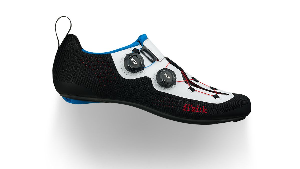 Fizik cycling shoes on white background