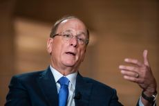 Key Speakers At BlackRock Retirement SummitLarry Fink, chief executive officer of BlackRock Inc., speaks during the 2025 National Retirement Summit in Washington, DC, US, on Wednesday, March 12, 2025. Photographer: Al Drago/Bloomberg via Getty Images