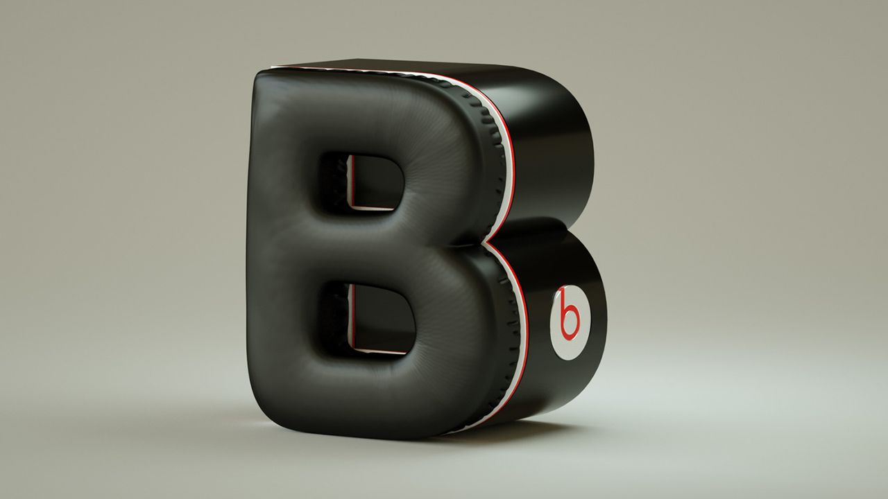We love how squidgy this Beats headphone letter looks