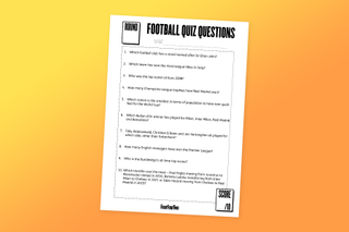 Pub quiz football packs