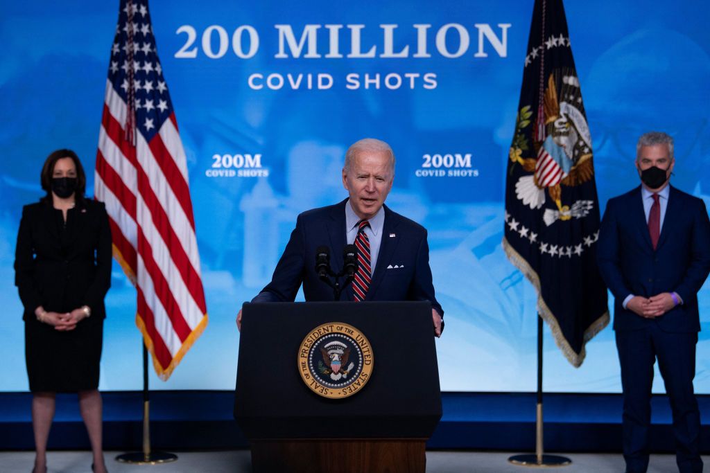 Biden touts vaccinations