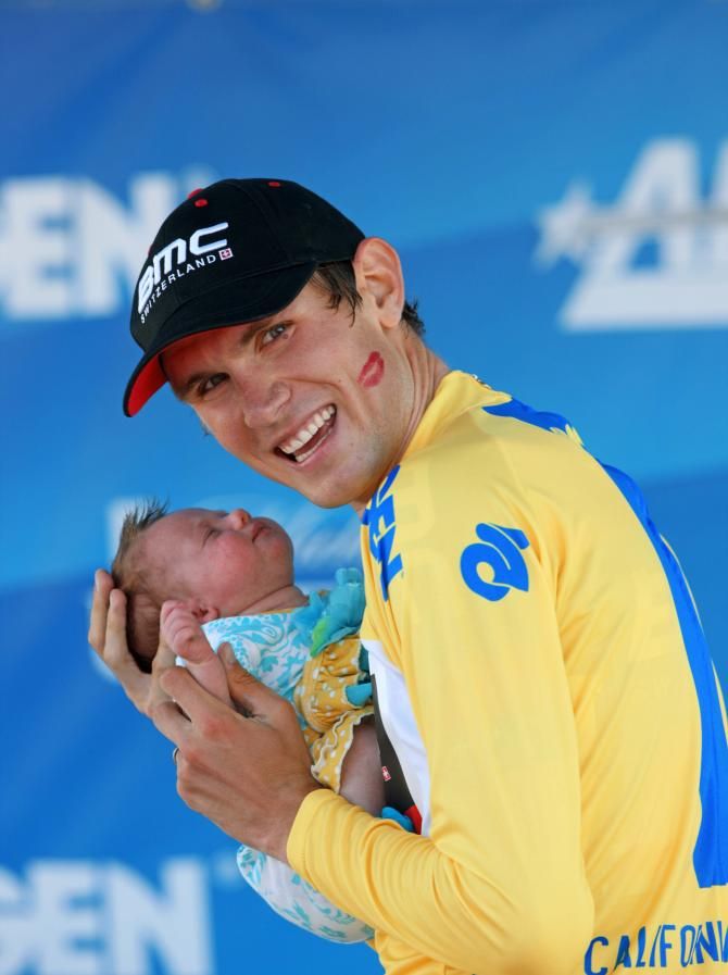 Van Garderen (BMC) beaming on the podium in San Jose
