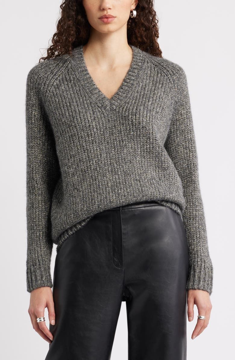 Sparkle V-Neck Sweater