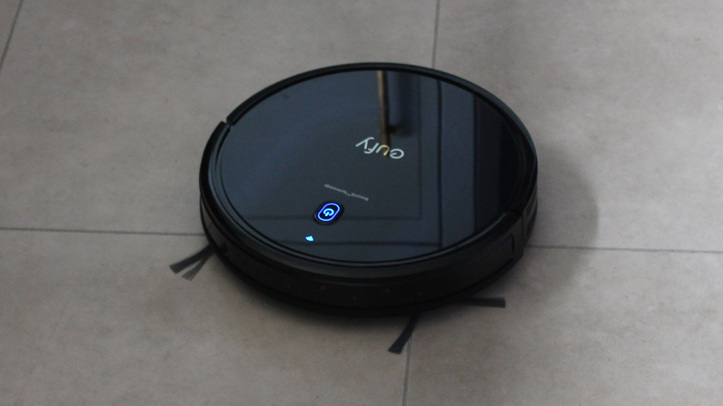 Eufy Robovac 15C Max on a tiled floor