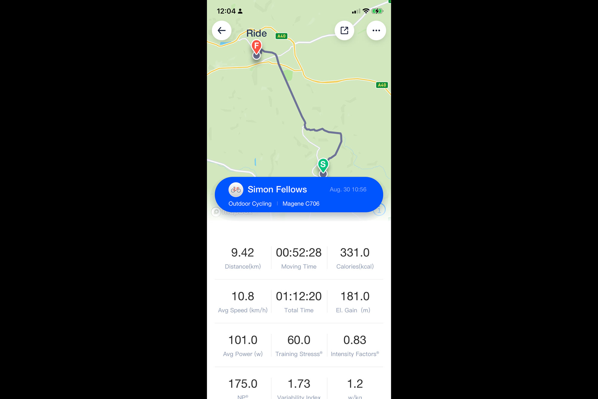 Magene C706 ride report