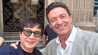 Ke Huy Quan and Hugh Jackman