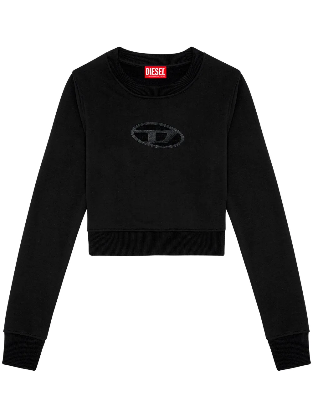Diesel F-Slimmy-Od Cropped Sweatshirt | L