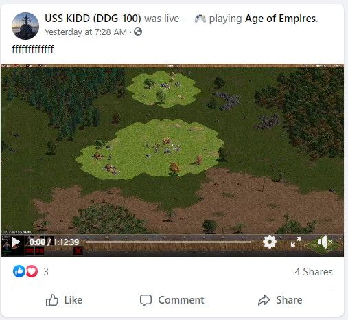 Age of Empires streaming stills from USS Kidd