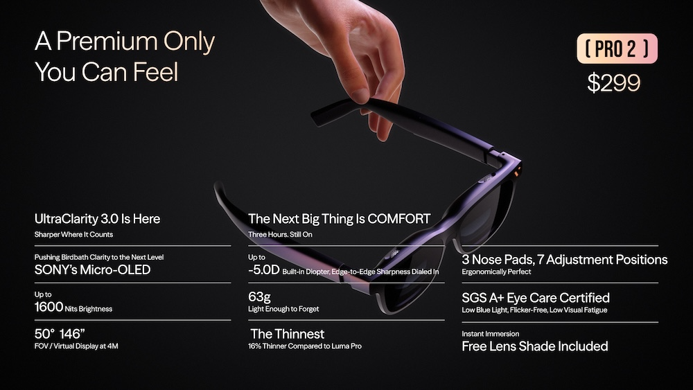 VITURE Pro 2 XR glasses