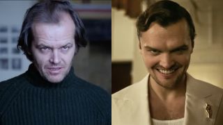 Jack Nicholson from The Shining and Ray Nicholson from Smile 2 showing off their creepy grins.