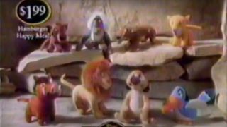 The Lion King II: Simba's Pride Happy Meal toy collection.